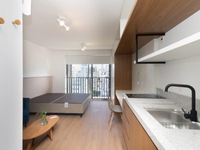 Apartamento para alugar com 24m², 1 quarto no bairro Auxiliadora em Porto Alegre - Foto 2