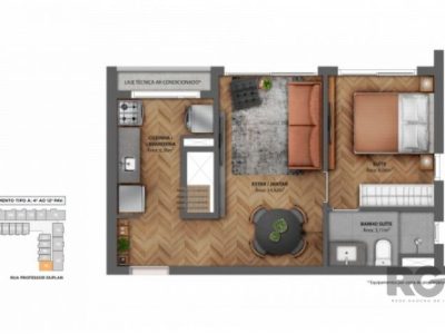 Apartamento à venda com 34m², 1 quarto, 1 vaga no bairro Rio Branco em Porto Alegre - Foto 3