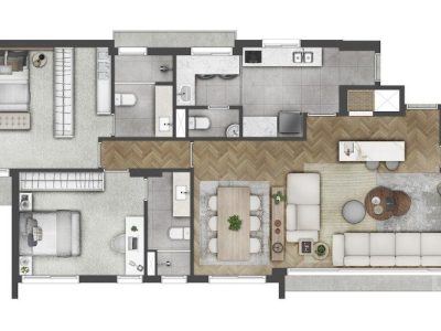 Apartamento à venda com 116m², 3 quartos, 3 suítes, 2 vagas no bairro Santa Cecília em Porto Alegre - Foto 14