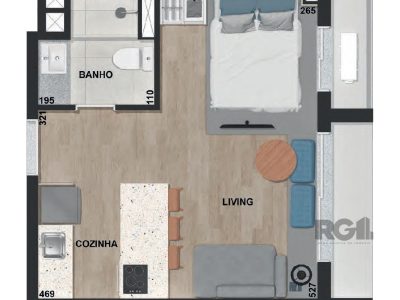 Apartamento à venda com 29m², 1 quarto no bairro Jardim do Salso em Porto Alegre - Foto 2