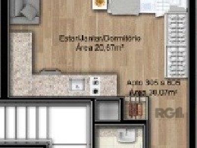 Apartamento à venda com 31m², 1 quarto, 1 vaga no bairro Jardim Botânico em Porto Alegre - Foto 10