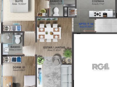 Apartamento à venda com 65m², 2 quartos, 1 suíte, 1 vaga no bairro Petrópolis em Porto Alegre - Foto 28