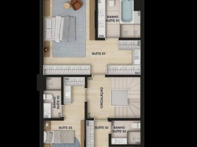 Casa Condominio à venda com 293m², 3 quartos, 3 suítes no bairro Tristeza em Porto Alegre - Foto 16