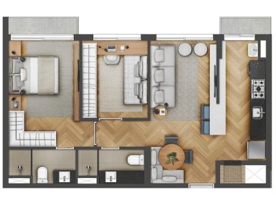 Apartamento à venda com 48m², 1 quarto, 1 vaga no bairro Cidade Baixa em Porto Alegre - Foto 16