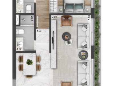 Apartamento à venda com 29m², 1 quarto, 1 vaga no bairro Mont Serrat em Porto Alegre - Foto 30