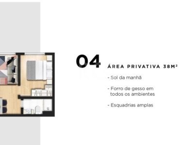 Apartamento à venda com 38m², 1 quarto no bairro Bom Fim em Porto Alegre - Foto 5