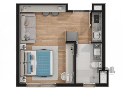 Studio à venda com 29m², 1 quarto no bairro Cidade Baixa em Porto Alegre - Foto 16