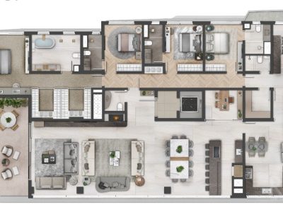 Apartamento à venda com 333m², 4 quartos, 4 suítes, 3 vagas no bairro Bela Vista em Porto Alegre - Foto 29