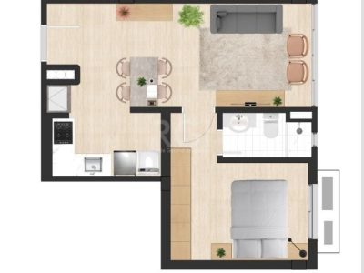 Apartamento à venda com 45m², 1 quarto, 1 suíte, 1 vaga no bairro Petrópolis em Porto Alegre - Foto 3