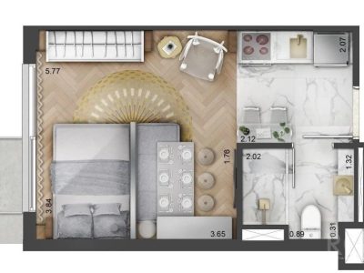 Apartamento à venda com 26m², 1 quarto, 1 vaga no bairro Mont Serrat em Porto Alegre - Foto 19